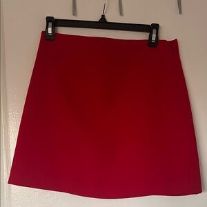 Zara Vibrant Red Mini Skirt